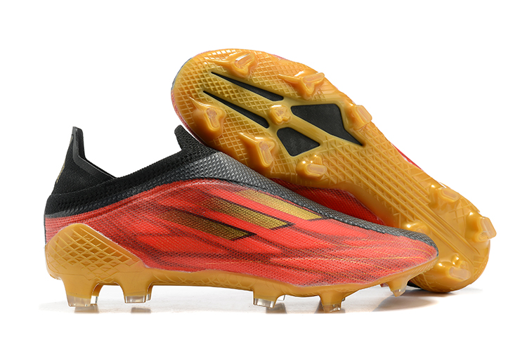 Adidas X Speedflow+ FG 'Vivid Red Gold Metallic' GW7436 - Elite Performance Football Boots