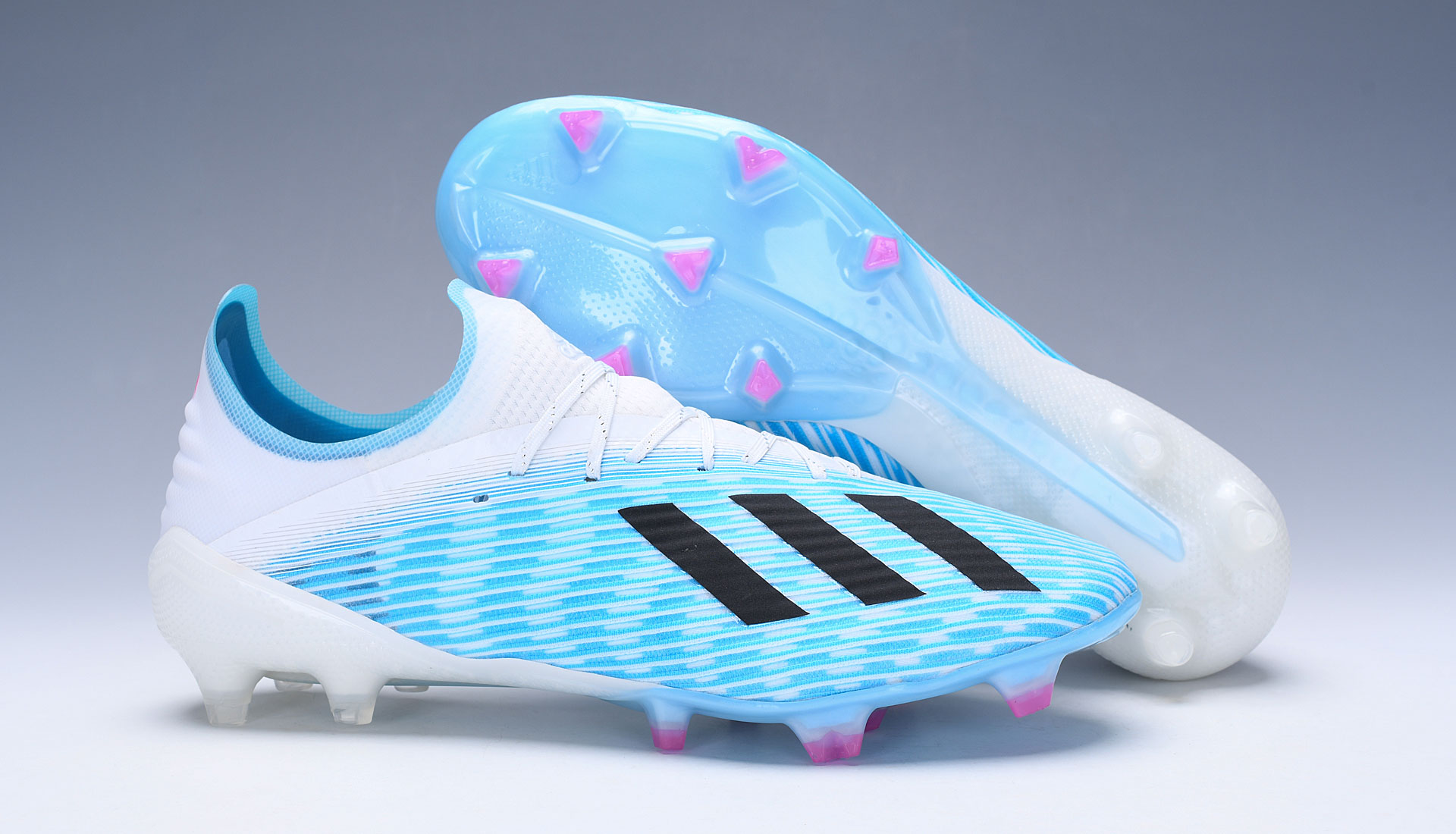 Adidas X 19.1 FG Bright Cyan Black Football Boots: Lightweight Speed and Precision | Free Shipping