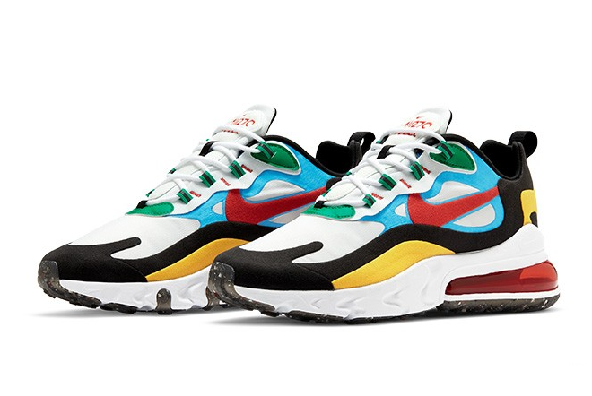 Nike Air Max 270 React Multi-Color DA2610-161 - Stylish and Comfortable Sneakers for Maximum Performance.