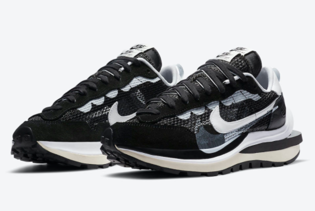 Sacai x Nike VaporWaffle Black/Summit White CV1363-001 | Pure Platinum - Limited Edition
