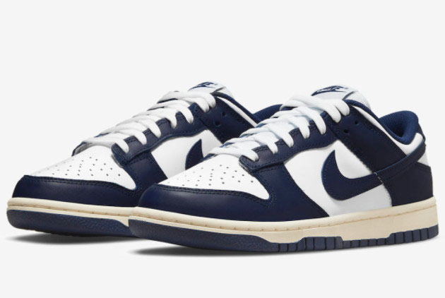 Nike Dunk Low 'Vintage Navy' White/Midnight Navy DD1503-115 - Get the Classic Look with a Splash of Navy