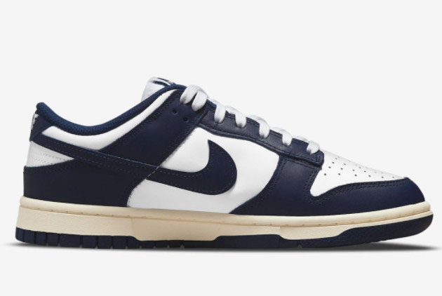 Nike Dunk Low 'Vintage Navy' White/Midnight Navy DD1503-115 - Get the Classic Look with a Splash of Navy
