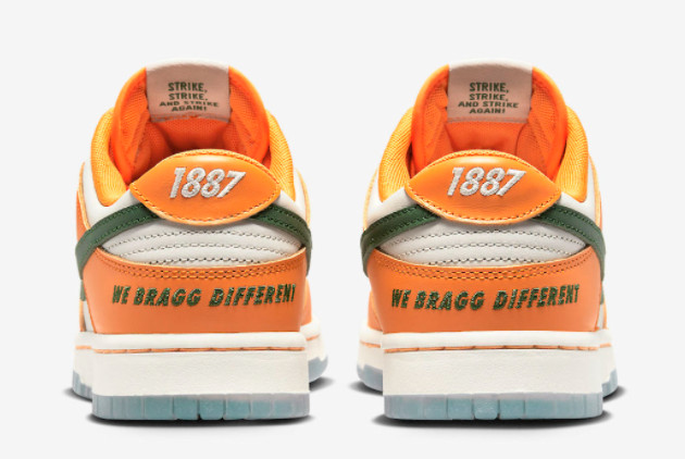 Florida A&M x Nike Dunk Low 'FAMU' Orange Horizon/Fortress Green-Sail: Shop Now!