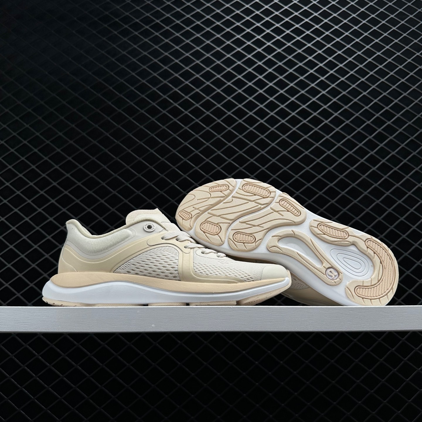 Lululemon Chargefeel Low Workout Shoes - Light Ivory Dove Grey White