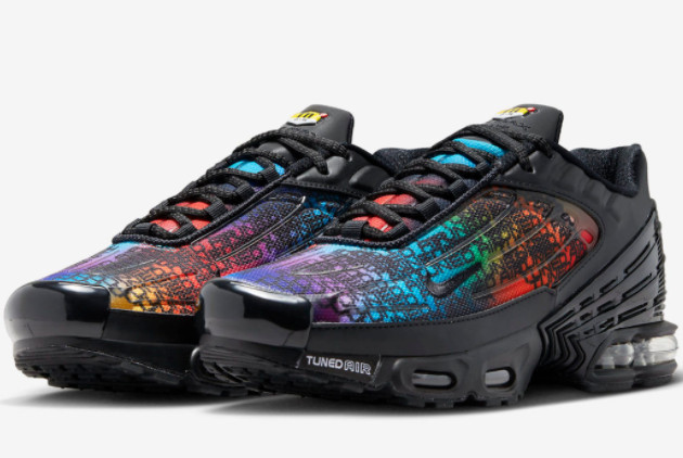 Nike Air Max Plus 3 Gradient Black/Multicolor FD0671-001 - Stylish and Versatile Sneakers for Men