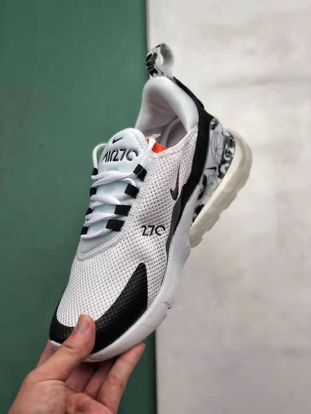 Nike Air Max 270 Blooming Floral White Black AR0499-100 - Trendy & Stylish Footwear for Men & Women