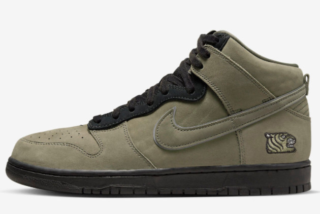SoulGoods x Nike Dunk High Military Green/Black DR1415-200: Top-Notch Sneaker Style!