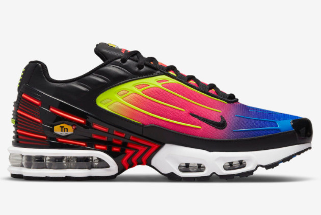 Nike Air Max Plus 3 Multi-Color Gradient Black/Blue-Pink DR8602-001 | Stylish & Vibrant Sneakers