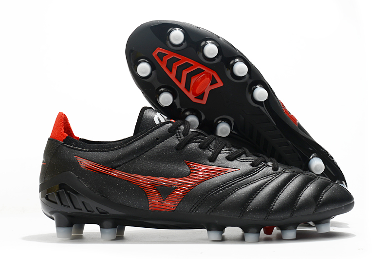 Mizuno Morelia Neo 3 FG Black Red - Lightweight and Agile Football Boots