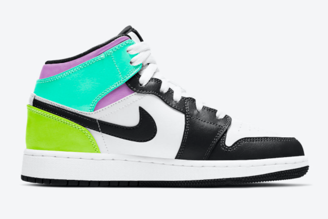 Air Jordan 1 Mid GS Pastel Multi-Color 554725-175: Vibrant and Stylish Sneakers for Kids