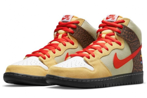 Color Skates x Nike SB Dunk High 'Kebab and Destroy' - Limited Edition Sneakers