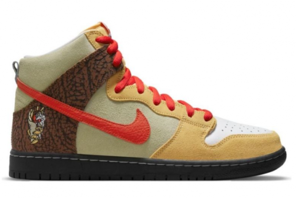 Color Skates x Nike SB Dunk High 'Kebab and Destroy' - Limited Edition Sneakers
