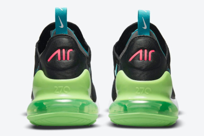 Nike Air Max 270 Black/Neon Blue-Green DJ5136-001 - Premium Sneakers at Great Prices