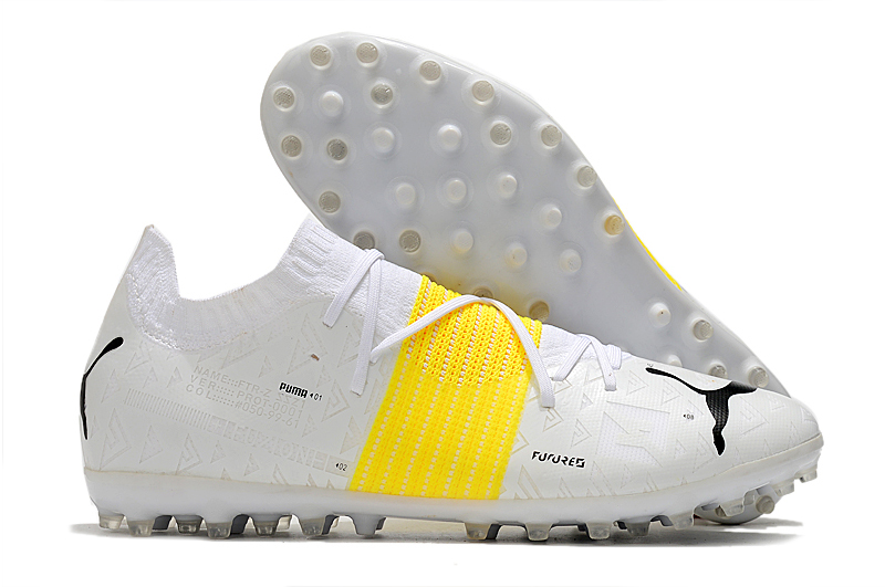 Puma Future Z 1.1 'Teaser' FG AG White Black Yellow Alert - Latest Football Boot Innovation