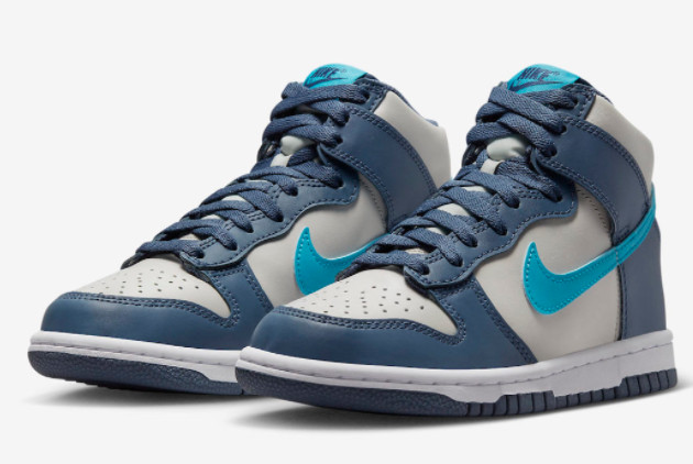 Nike Dunk High GS Bone Blue White DB2179-006 - Stylish and Comfortable Sneakers for Kids | Limited Edition | High Quality Materials