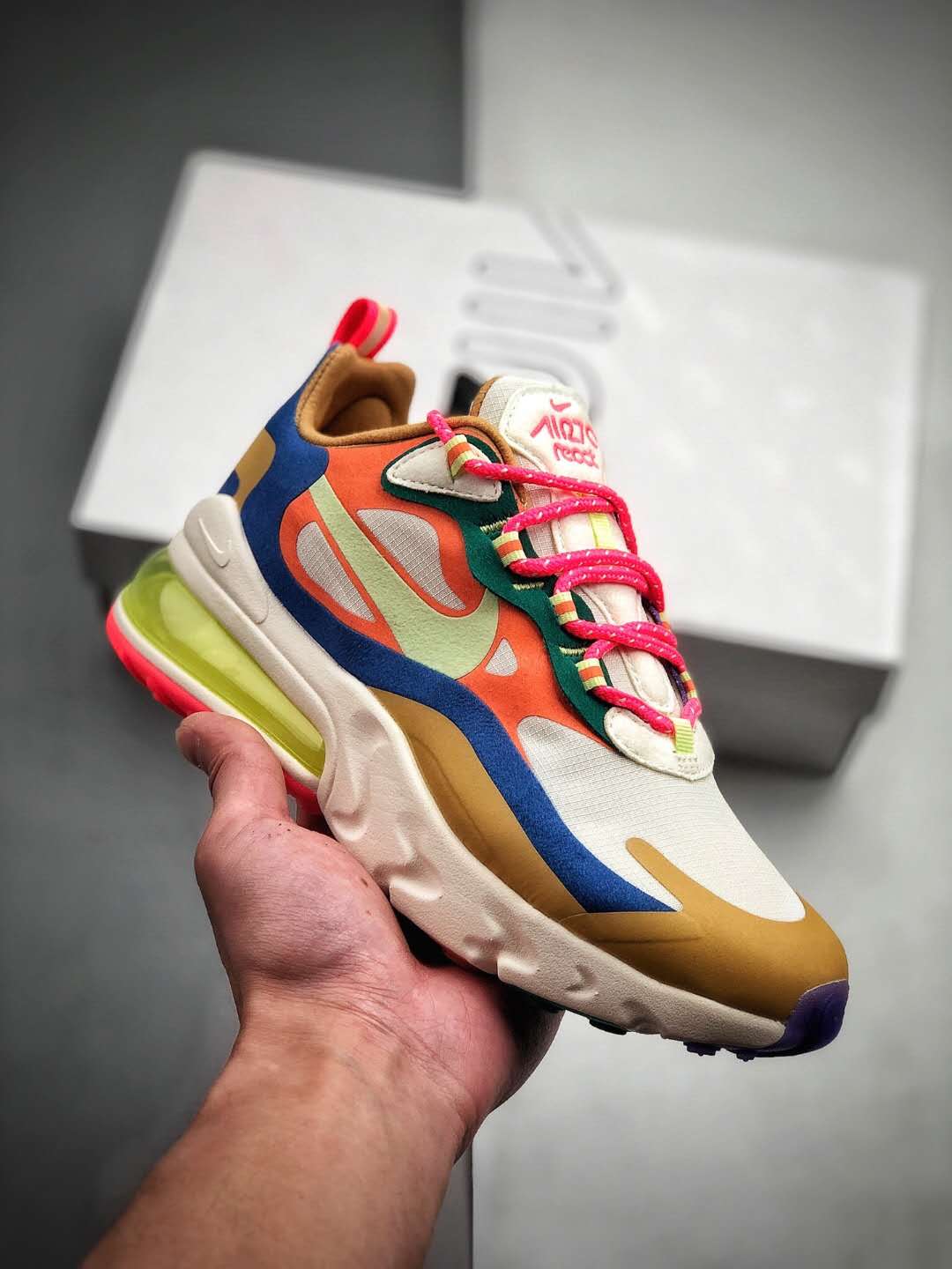 Nike Air Max 270 React 'Multi-Color' CQ4805-071 - Latest Nike Sneakers Online