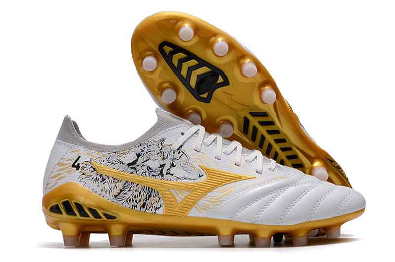 Mizuno Morelia Neo III Beta SR4 Elite FG White P1GA2296004 - Top-tier Football Cleats