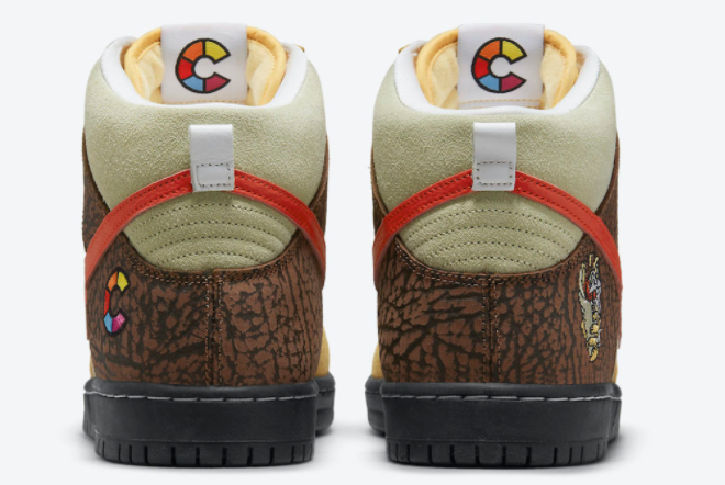 Color Skates x Nike SB Dunk High 'Kebab and Destroy' CZ2205-700 - Limited Edition Streetwear Collaboration