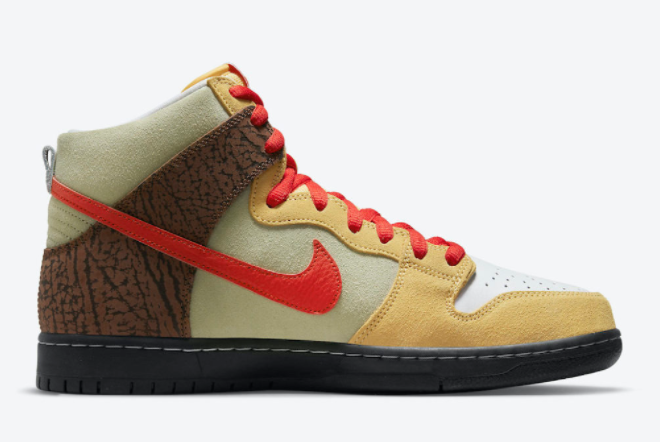 Color Skates x Nike SB Dunk High 'Kebab and Destroy' CZ2205-700 - Limited Edition Streetwear Collaboration