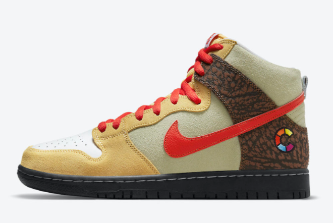 Color Skates x Nike SB Dunk High 'Kebab and Destroy' CZ2205-700 - Limited Edition Streetwear Collaboration