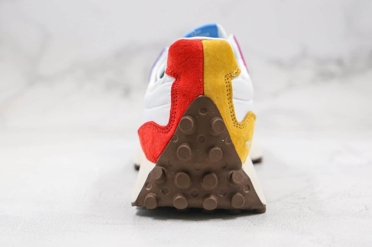 New Balance 327 Pride Collection | White Multi-Color Sneakers
