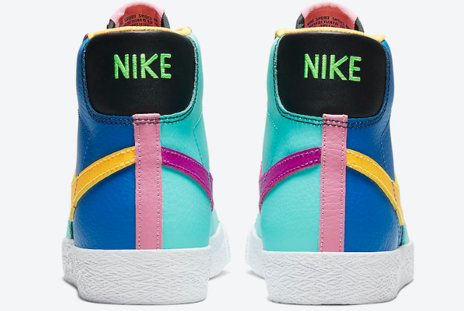 Nike Blazer Mid CZ9441-400 | Multi-Color Battle Blue/Aurora | Vivid Sneakers - Limited Edition