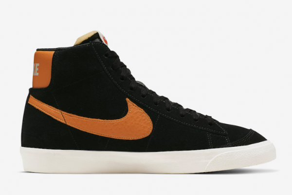 Nike Blazer Mid Vintage '77 Black/Amber Rise-Sail CJ9693-001 - Classic Style with a Modern Twist!