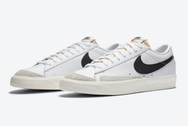 Nike Blazer Low '77 Vintage White/Black-Sail Sneakers - DA6364-101