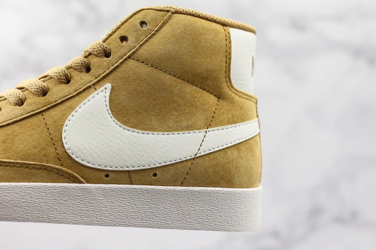 Nike Blazer Mid 77 Suede Vintage Elemental Gold Sail Black: Modern Style with Classic Flair