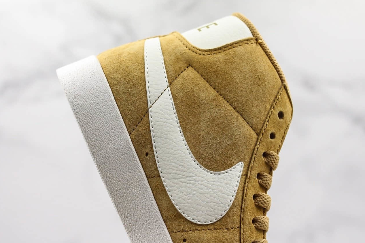 Nike Blazer Mid 77 Suede Vintage Elemental Gold Sail Black: Modern Style with Classic Flair