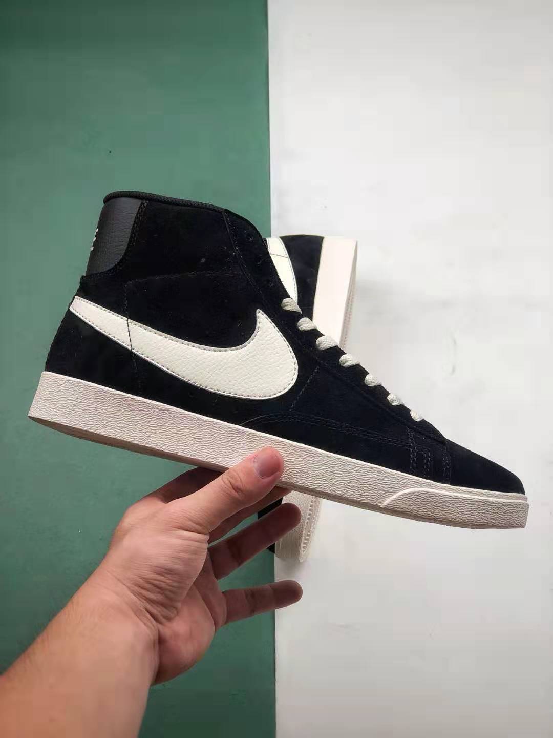 Nike Blazer Mid Vintage Suede 'Black' AV9376-001 - Premium Heritage Style
