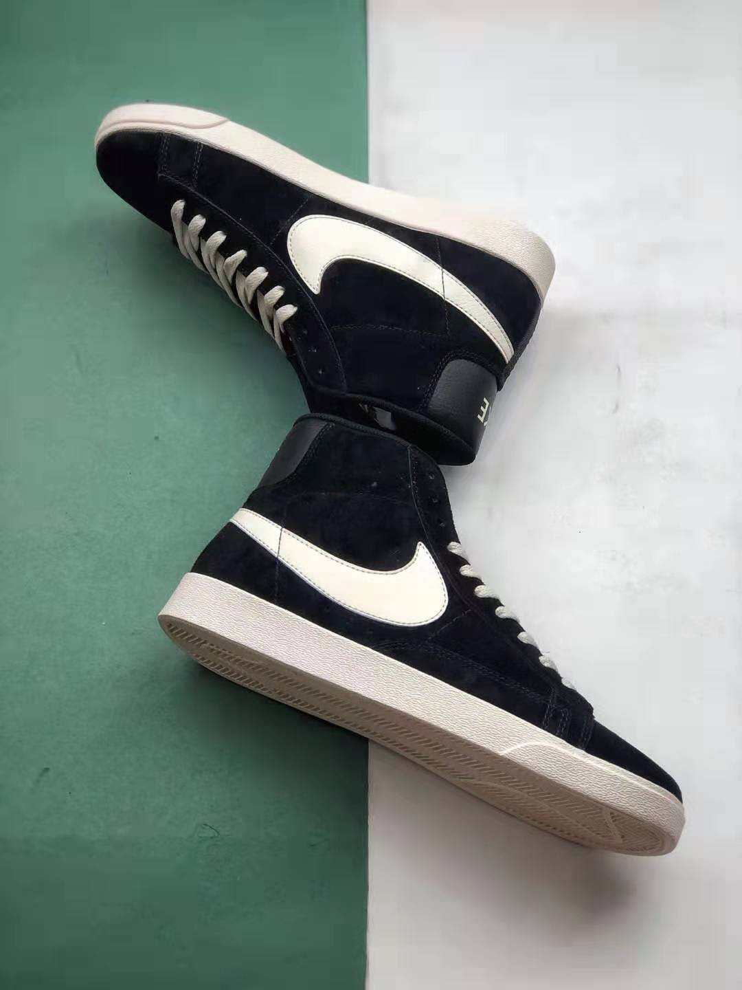 Nike Blazer Mid Vintage Suede 'Black' AV9376-001 - Premium Heritage Style