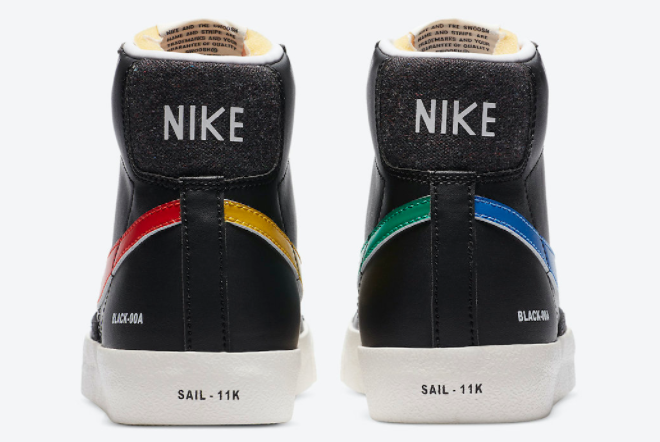Nike Blazer Mid '77 'Color Code' Black DA2142-046 - Classic Style with Modern Twist | Free Shipping and Easy Returns