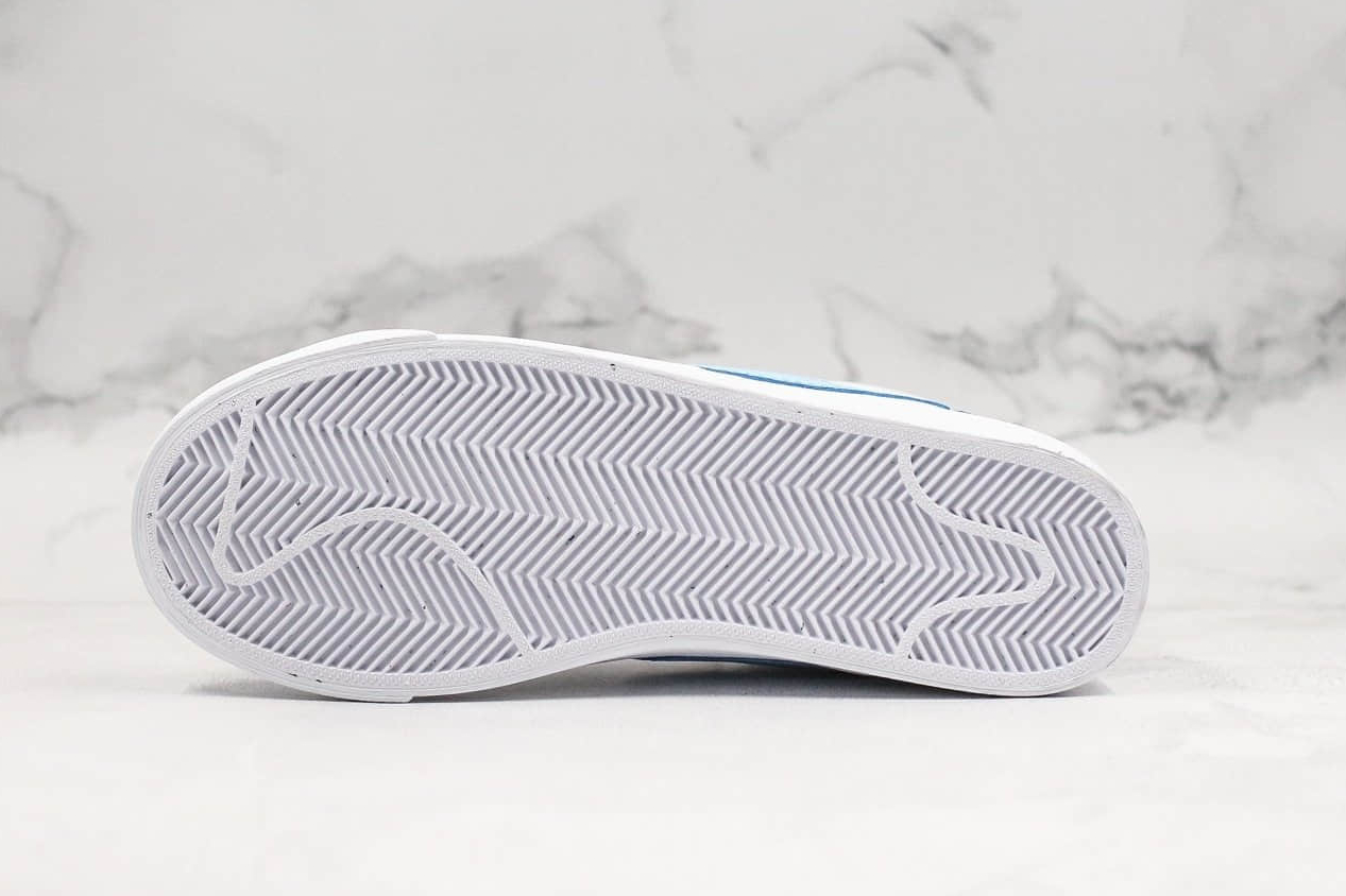 Nike Blazer Mid Vintage Sued White Psychic Blue Sunset Haze 917862 604 - Classic Retro Sneakers in Trendy Colorway