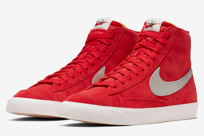 Nike Blazer Mid Vintage 'Red Suede' CJ9693-600: Stylish Retro Sneakers