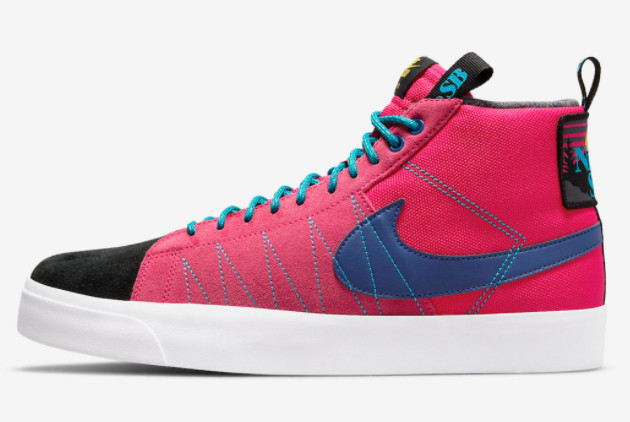 Nike SB Blazer Mid Premium 'Acclimate Pack' - Hot Pink/Blue-Black DC8903-600 | Limited Edition Release
