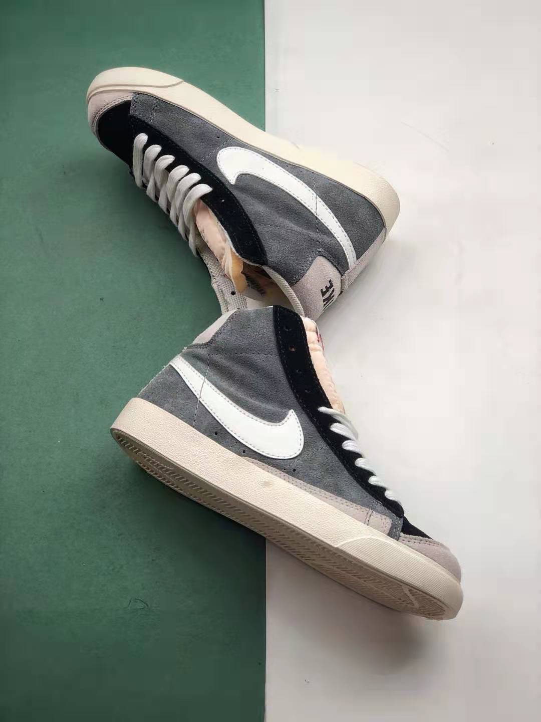 Shop Nike Blazer Mid 77 Vintage 'Cool Grey Black' CI1167-001 - Limited Stock
