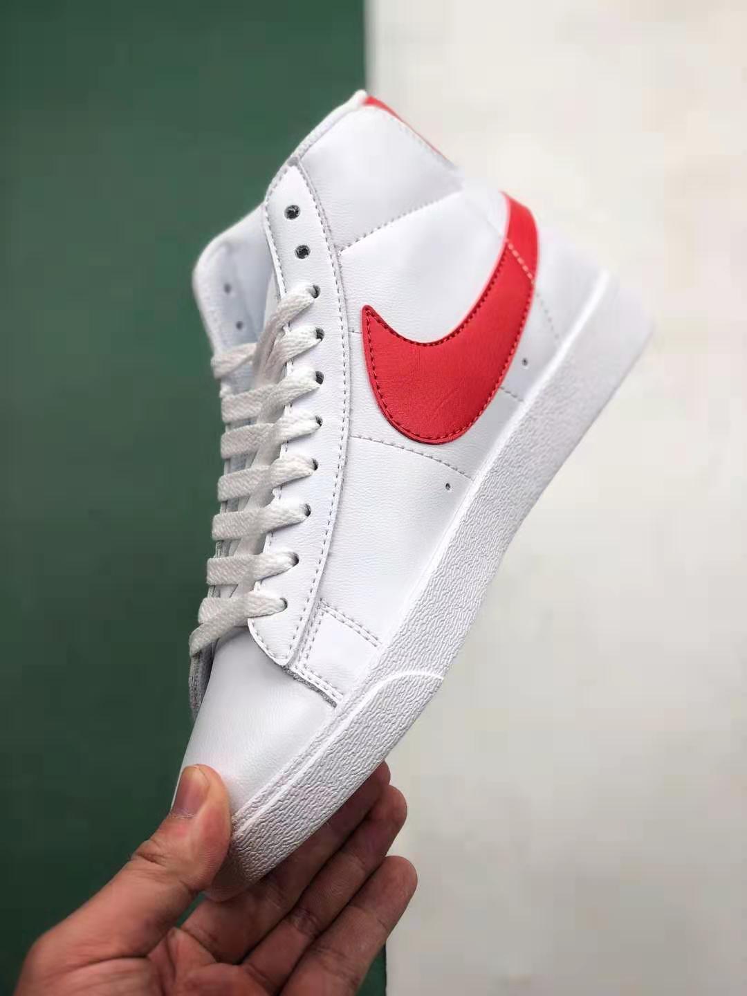Nike Blazer Mid Vintage Suede White Habanero Red 917862 109 - Stylish and Classic Footwear for Men and Women