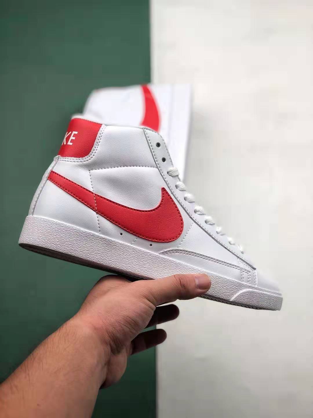 Nike Blazer Mid Vintage Suede White Habanero Red 917862 109 - Stylish and Classic Footwear for Men and Women