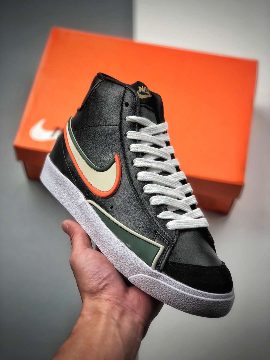 Nike SB Blazer Mid 77 VNTG Suede Mix Black Color Drop - 853506
