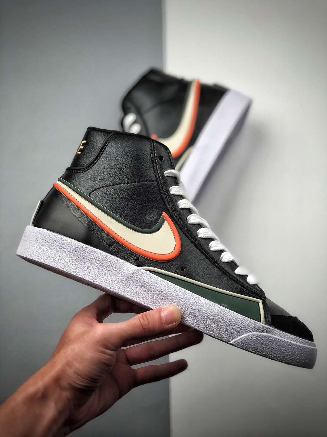 Nike SB Blazer Mid 77 VNTG Suede Mix Black Color Drop - 853506