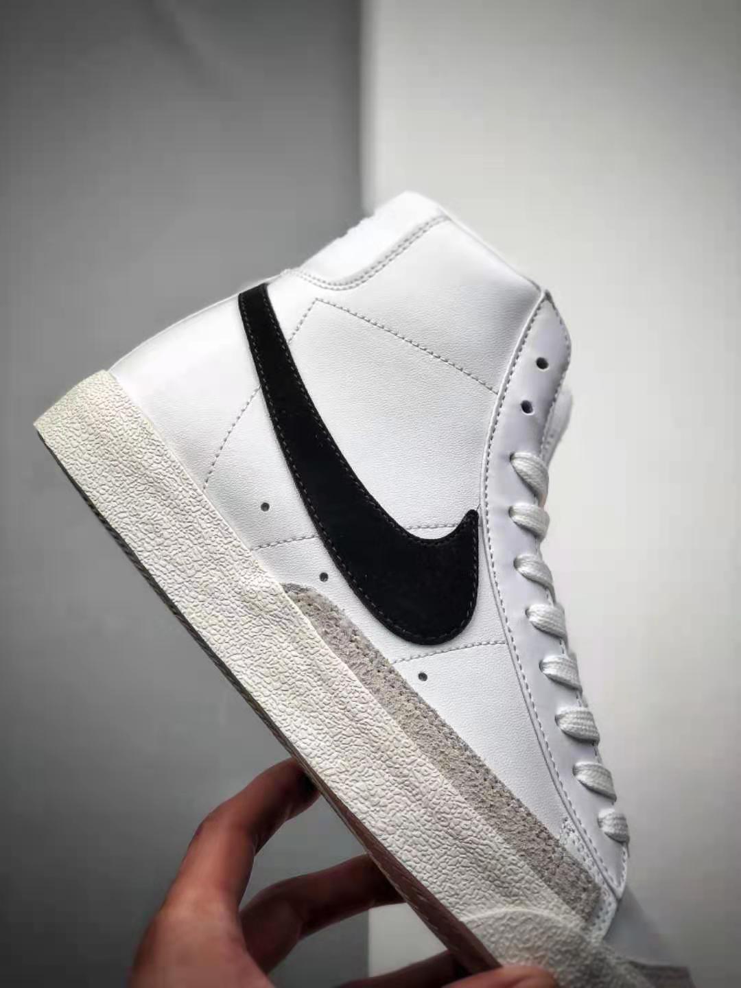 Nike Blazer Mid '77 Vintage 'White Black' - BQ6806-100: Classic Style and Timeless Design for Men's Sneakers