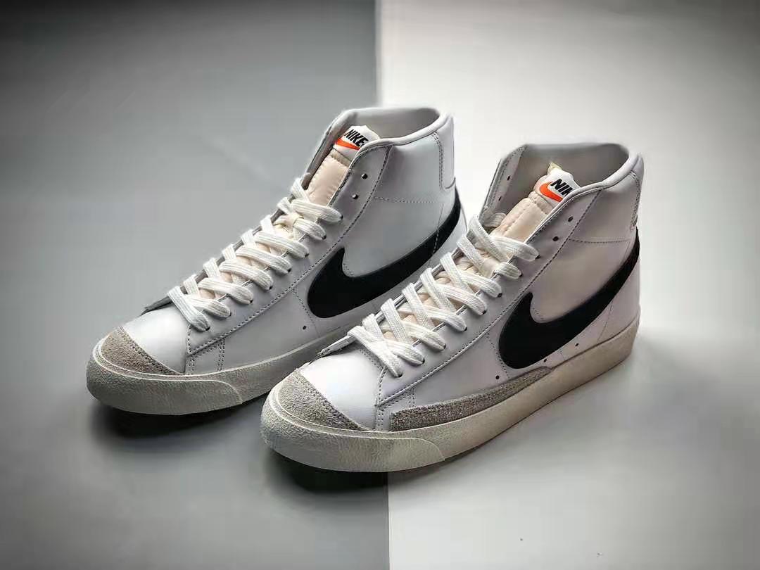 Nike Blazer Mid '77 Vintage 'White Black' - BQ6806-100: Classic Style and Timeless Design for Men's Sneakers