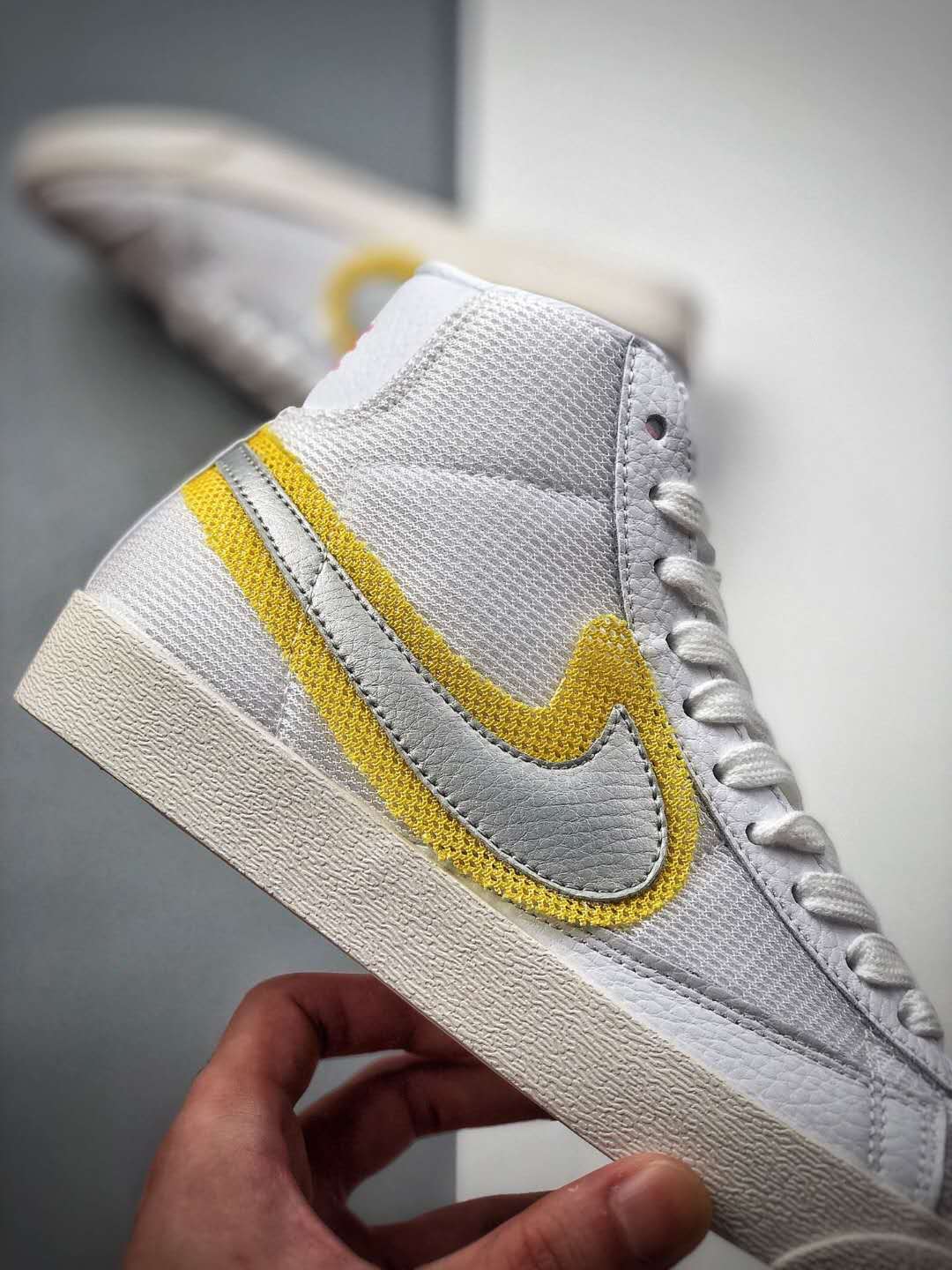 Nike Blazer Mid Vintage '77 'Cotton Waffle - White University Gold' CZ8105-100: Classic Style with a Modern Twist