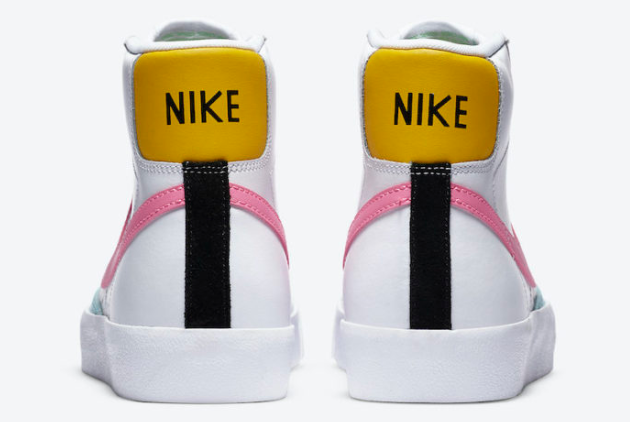 Nike Wmns Blazer Mid '77 Vintage White/Pink Glow-Pure Platinum DA4295-100 | Stylish Retro Sneakers for Women