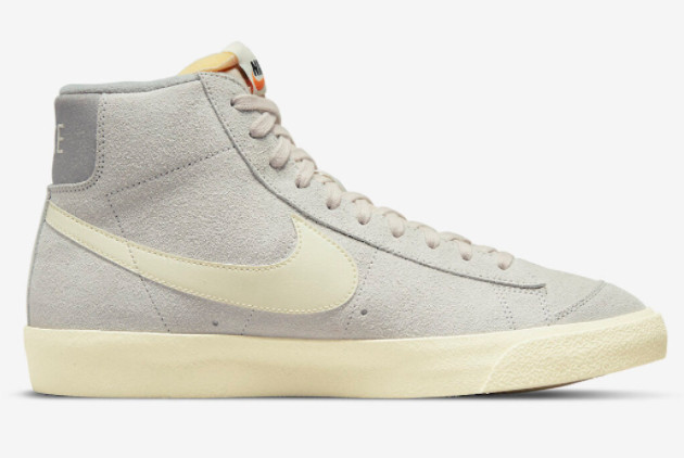 Nike Blazer Mid '77 Premium Vintage 'Medium Grey' Light Bone/Coconut Milk-Medium Grey DM0178-001 - Stylish Retro Sneakers for Men