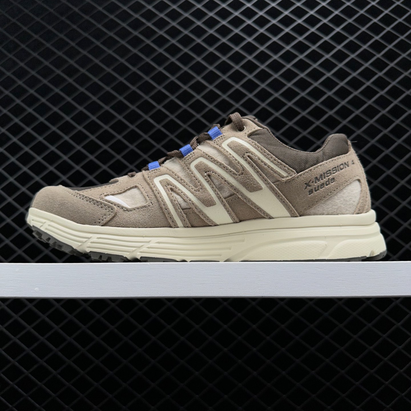 Salomon X-Mission 4 Vintage Khaki Grey Winter Sneakers - Adventure-ready Men's Footwear