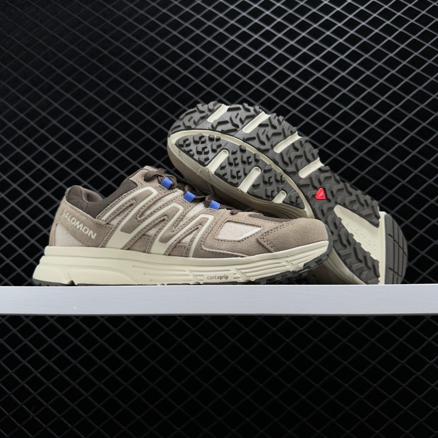 Salomon X-Mission 4 Vintage Khaki Grey Winter Sneakers - Adventure-ready Men's Footwear