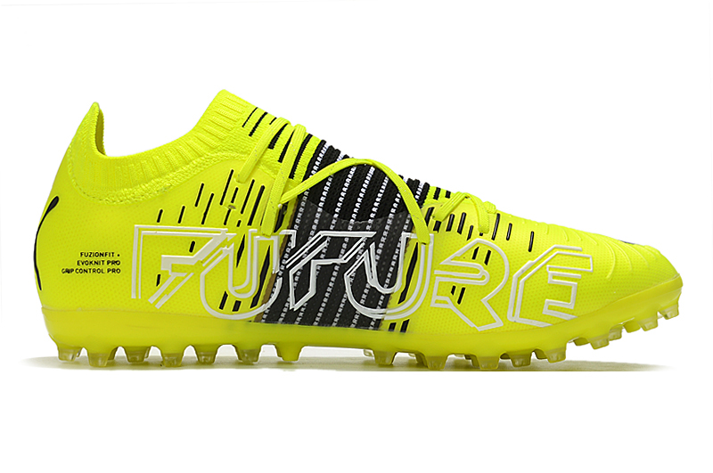 PUMA MG Low Top Soccer Cleats Football Boots Fluorescent Green Black 106377-01 | Shop Now!