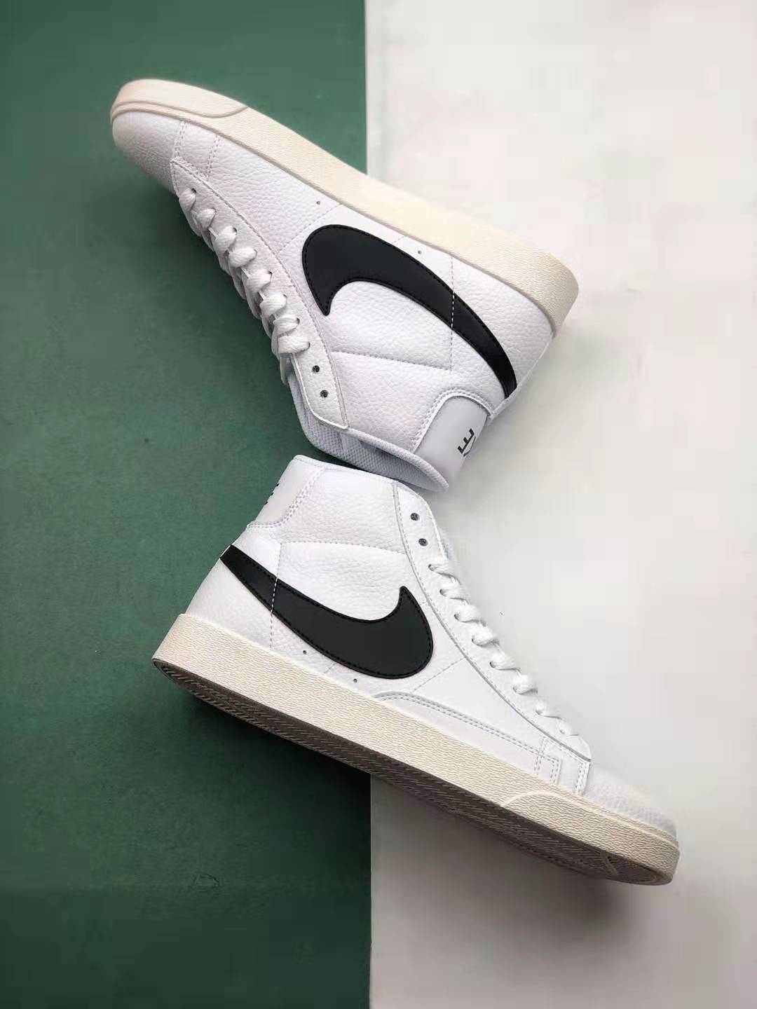 Nike SB Blazer Mid Vintage Suede White Black Shoes AV9376-104 | Shop Now